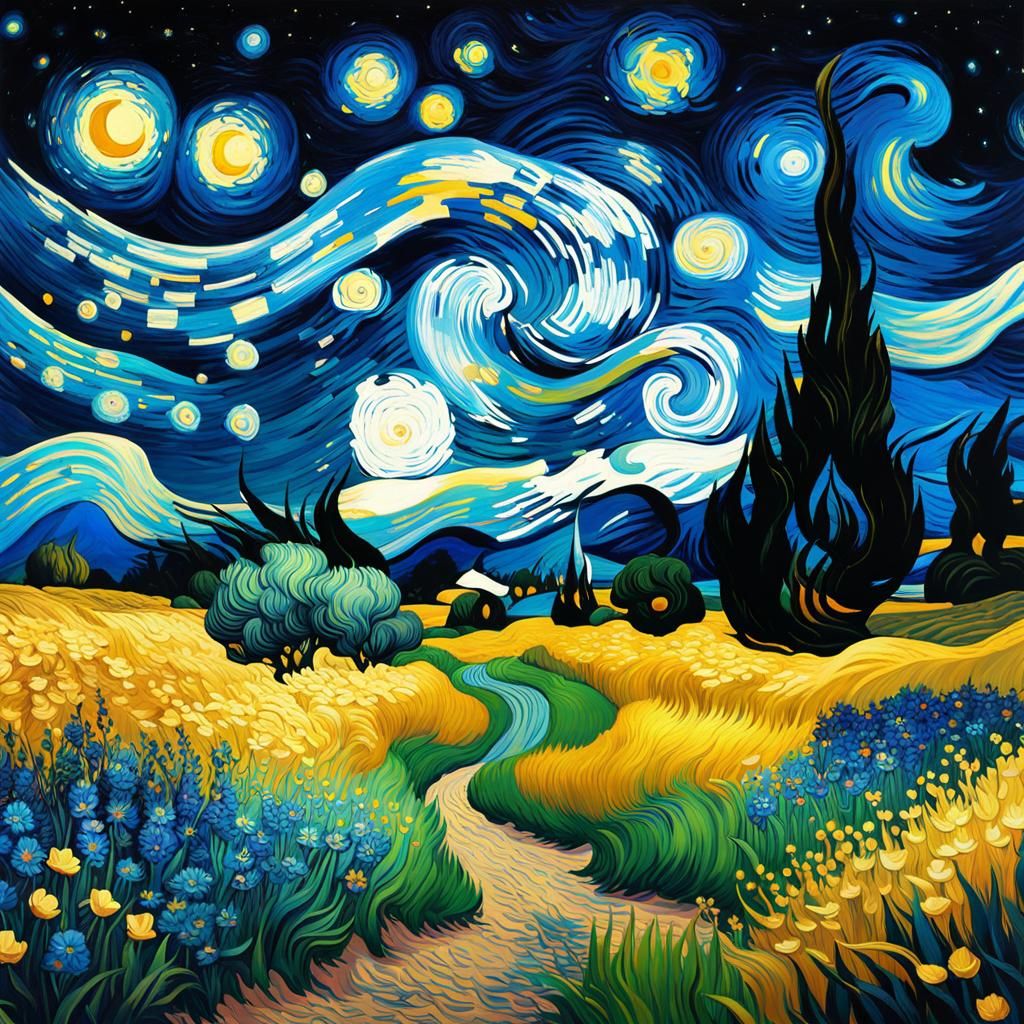 Vincent van Black Light Gogh by Per.