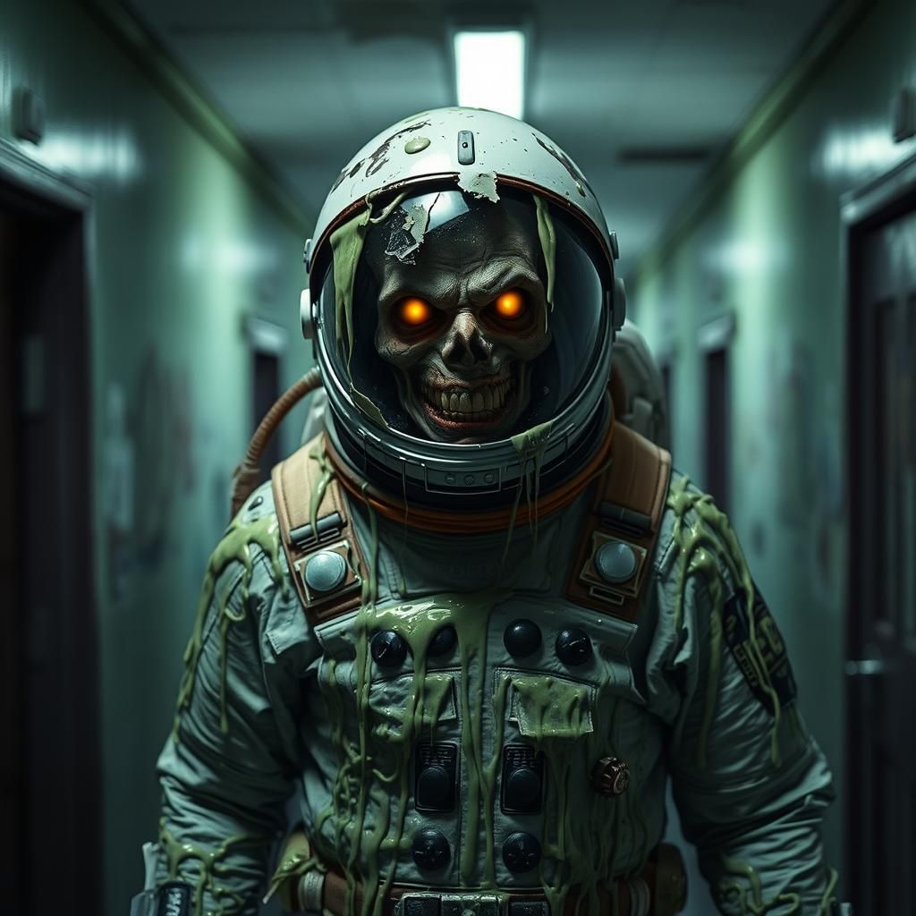 Undead Astronaut in Abandoned School