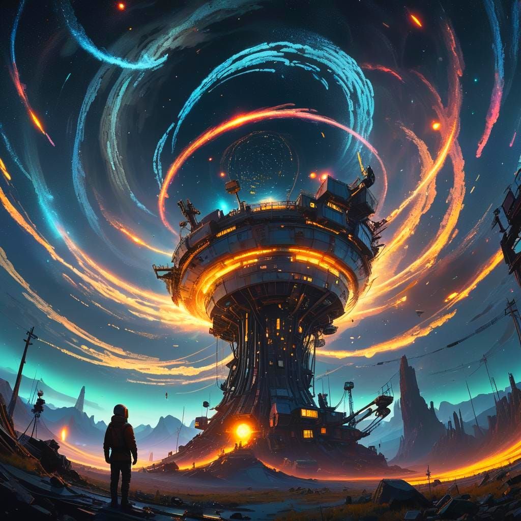 Intricate Digital Painting of a Billion Lights