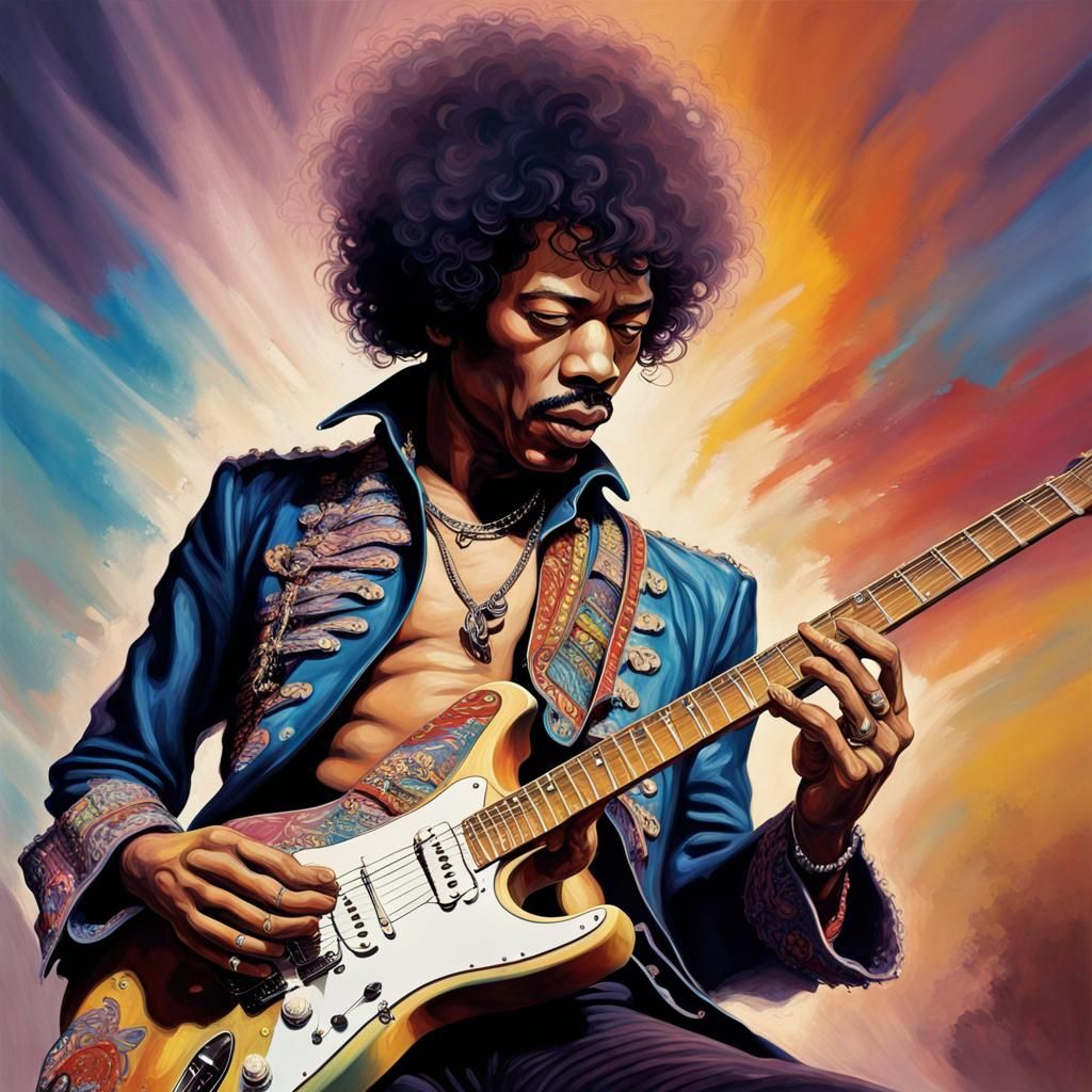 Musician Plays Guitar on Zeppelin Over Paris