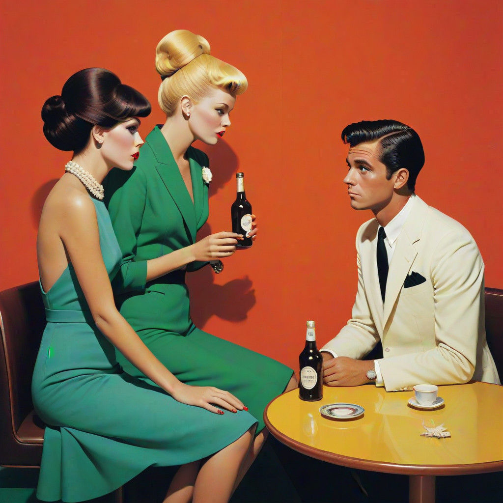 Surrealist Bromance in Vibrant Colors