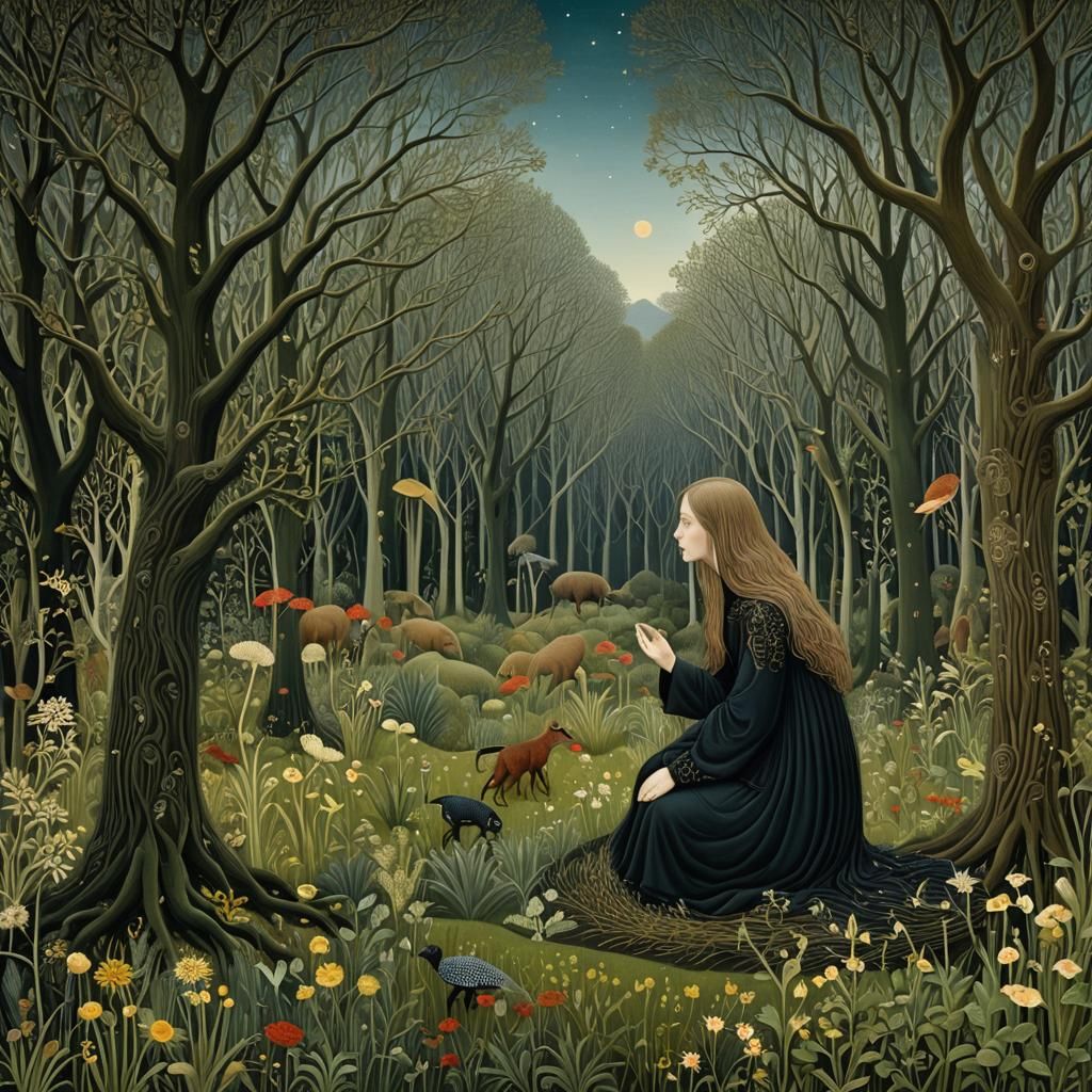 Mythological Creatures in Surreal Digital Art Collage