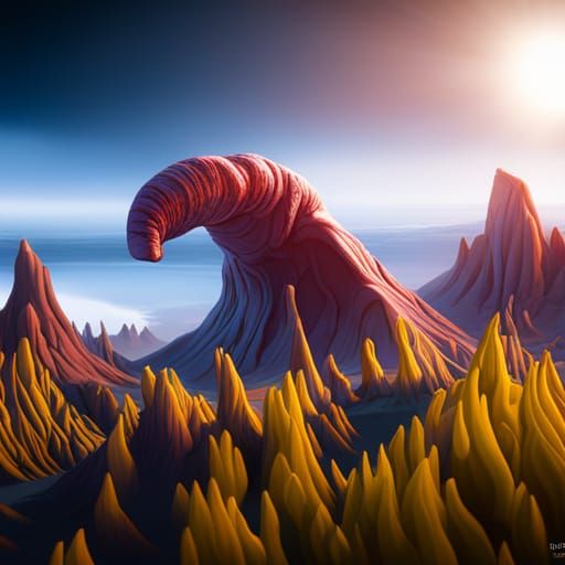 The Finger of God: A Detailed Matte Painting