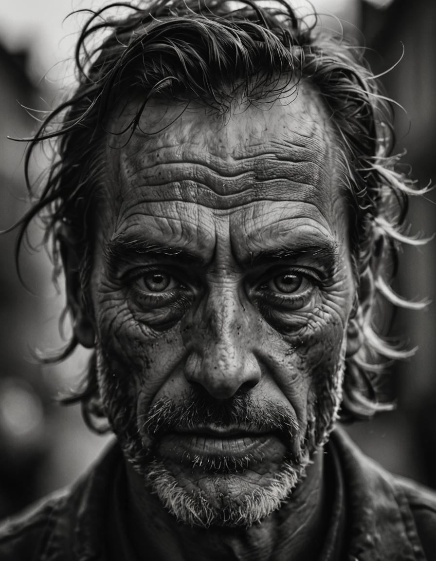 black and white: portrait