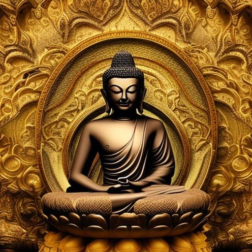 Epic Cinematic Buddha Digital Matte Painting