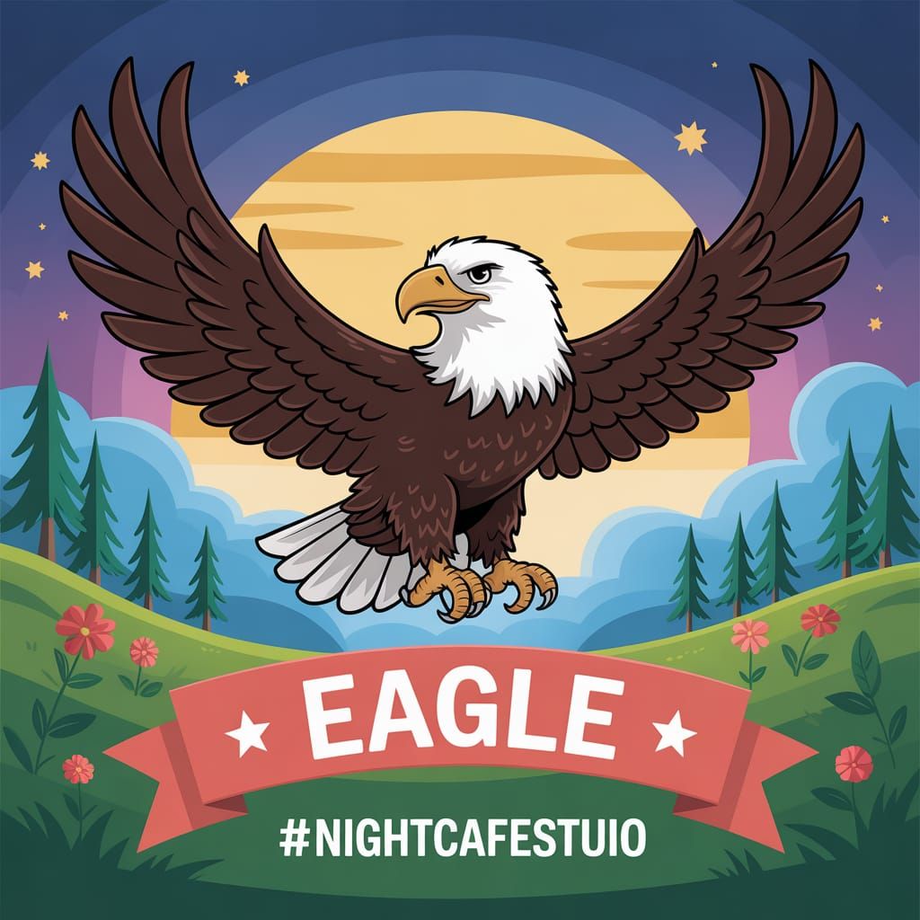 I have earned 500 credits and the,,Eagle" badge,
Earned by working at least 365
consecutive days. "#NIGHTCAFESTUIO"