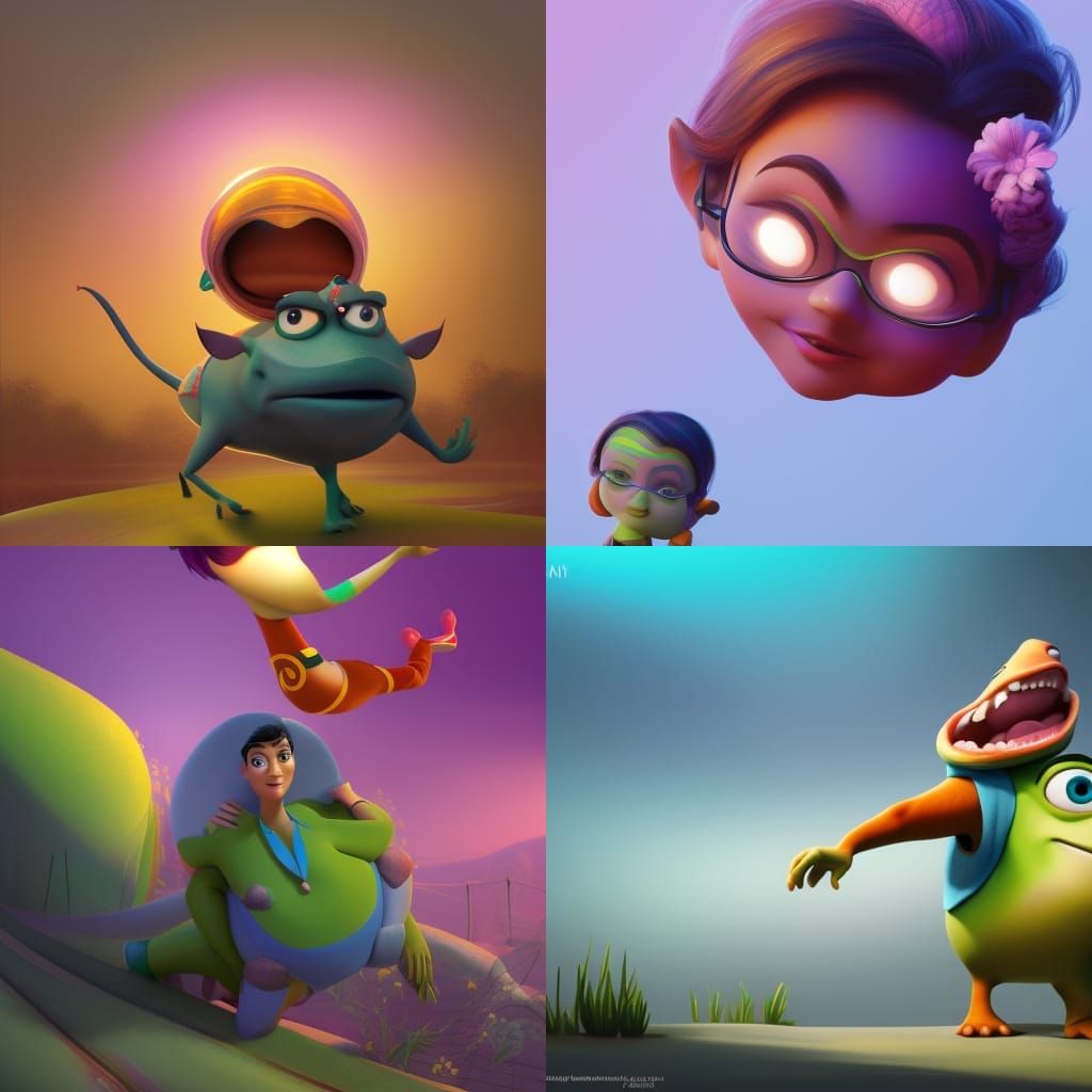 Sharan Mallan: 3D Digital Art in Pixar Style