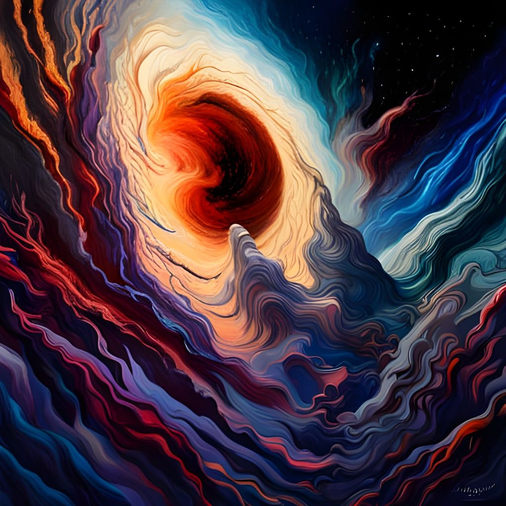 Violent Universe: Cosmic Impasto Painting