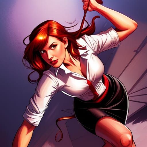 Mary Jane Watson as Comic Book Art