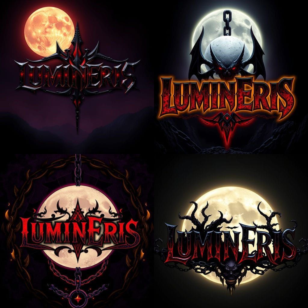 Dark Fantasy Wrestling Logo in Black and Red