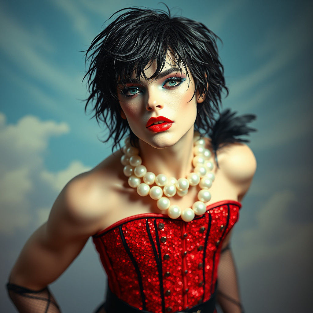 Ethereal Portrait in Style of Rocky Horror Picture Show