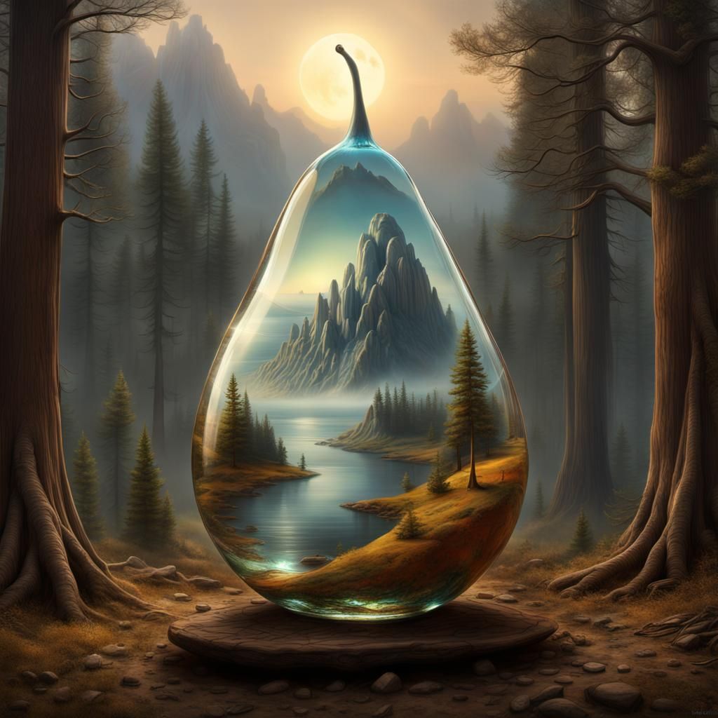 Glass Pear Campsite: Matte Painting, Golden Ratio