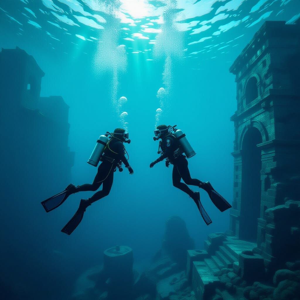 Atlantis Divers: Hyperrealistic Ocean Descent