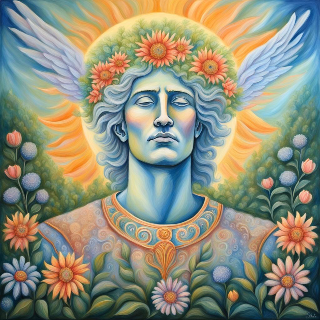 the Sun King,,
If we all just had some Wings,
from artist Sara Catena, natural and creative instincts combined to create...