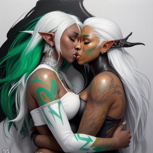 Passionate Kiss: Graffiti Art of Diverse Trio