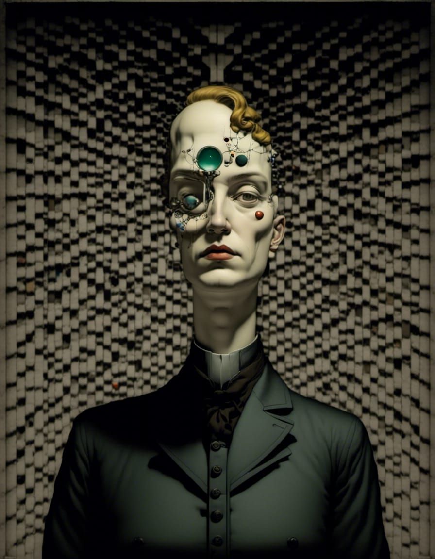 Hyperdetailed White Trash Art Photograph