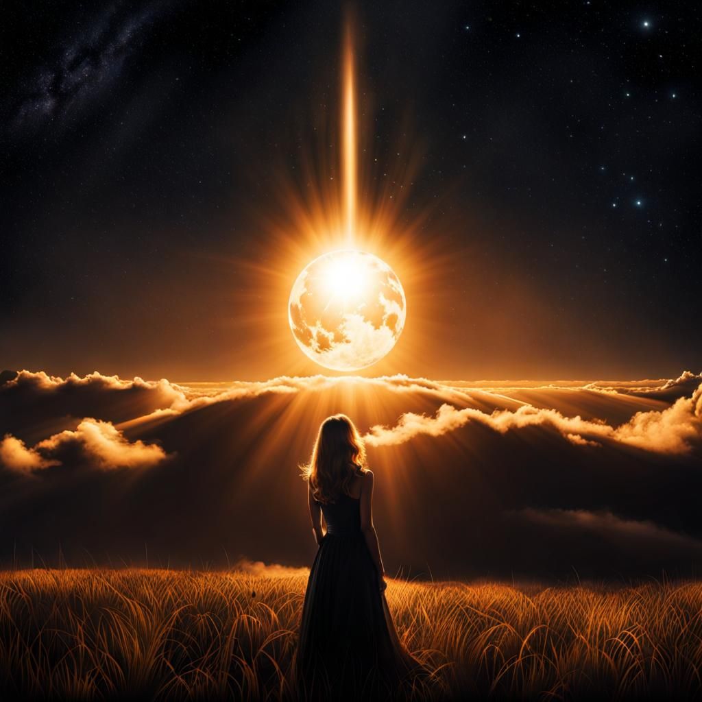 Illuminating Light Beam Washes World Away