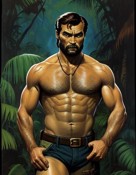 Franco Nero in the jungle