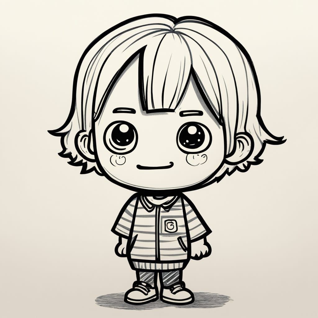 Silly Person in 2D Cartoon Style