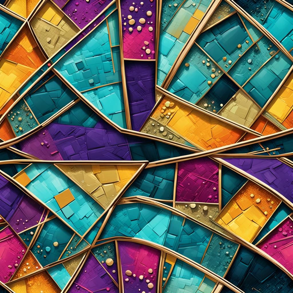 Seamless straight match pattern, Hollywood glam style