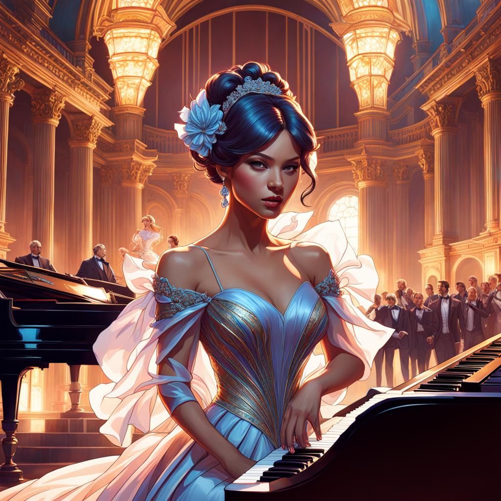 Concert Pianist Portrait with Dynamic Lighting
