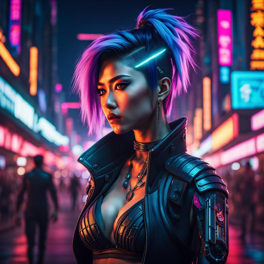 Cyberpunk girl
