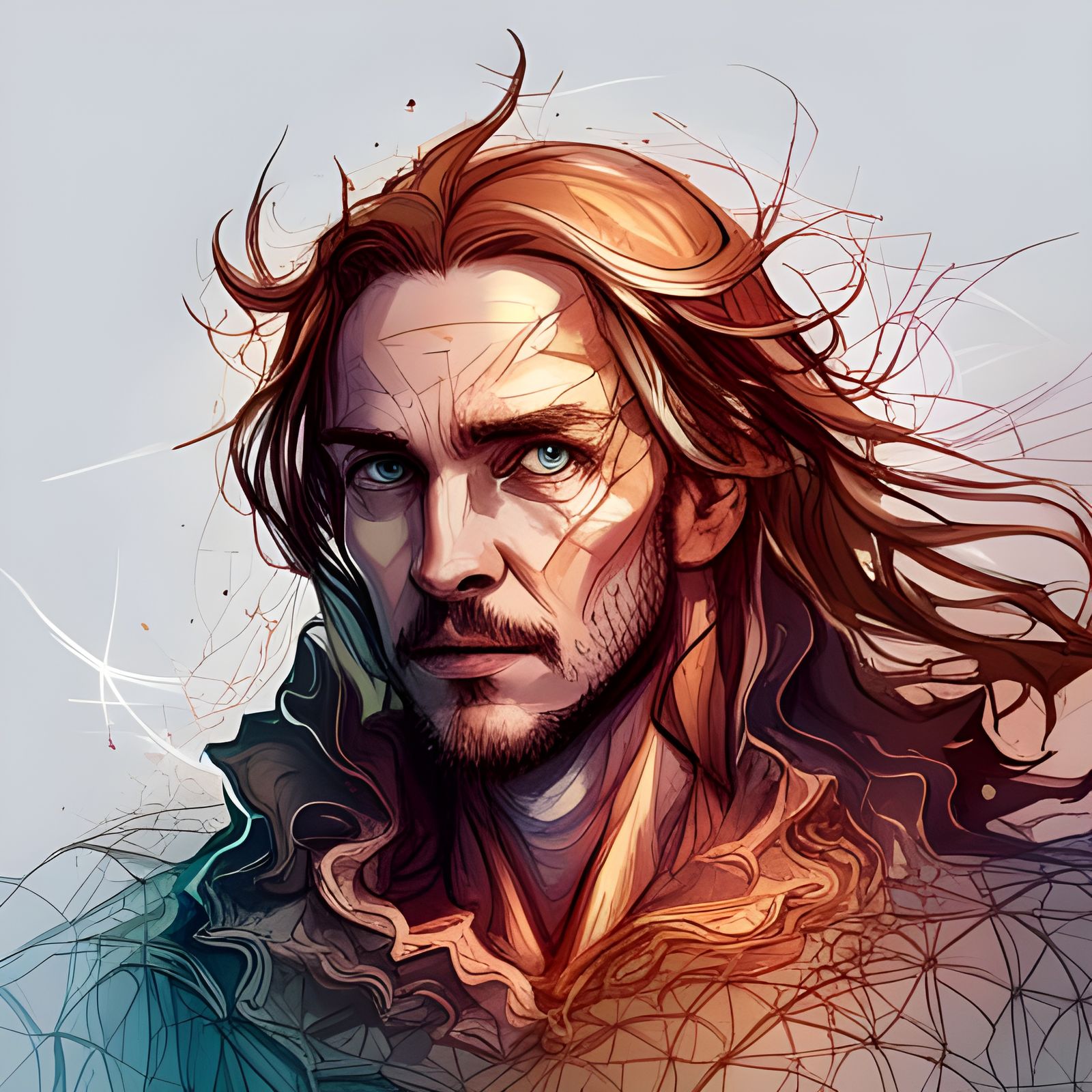 Exotic Knitted Wizard with Intricate Details