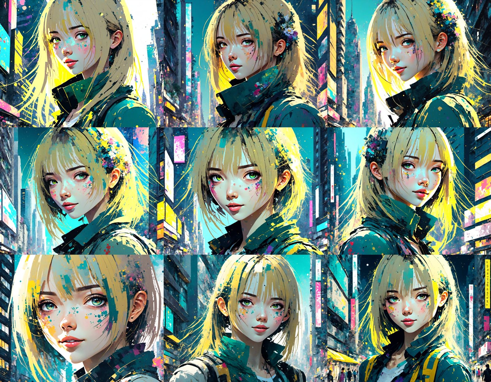 Anime Girl in Robotic Suit, Neo Tokyo Night