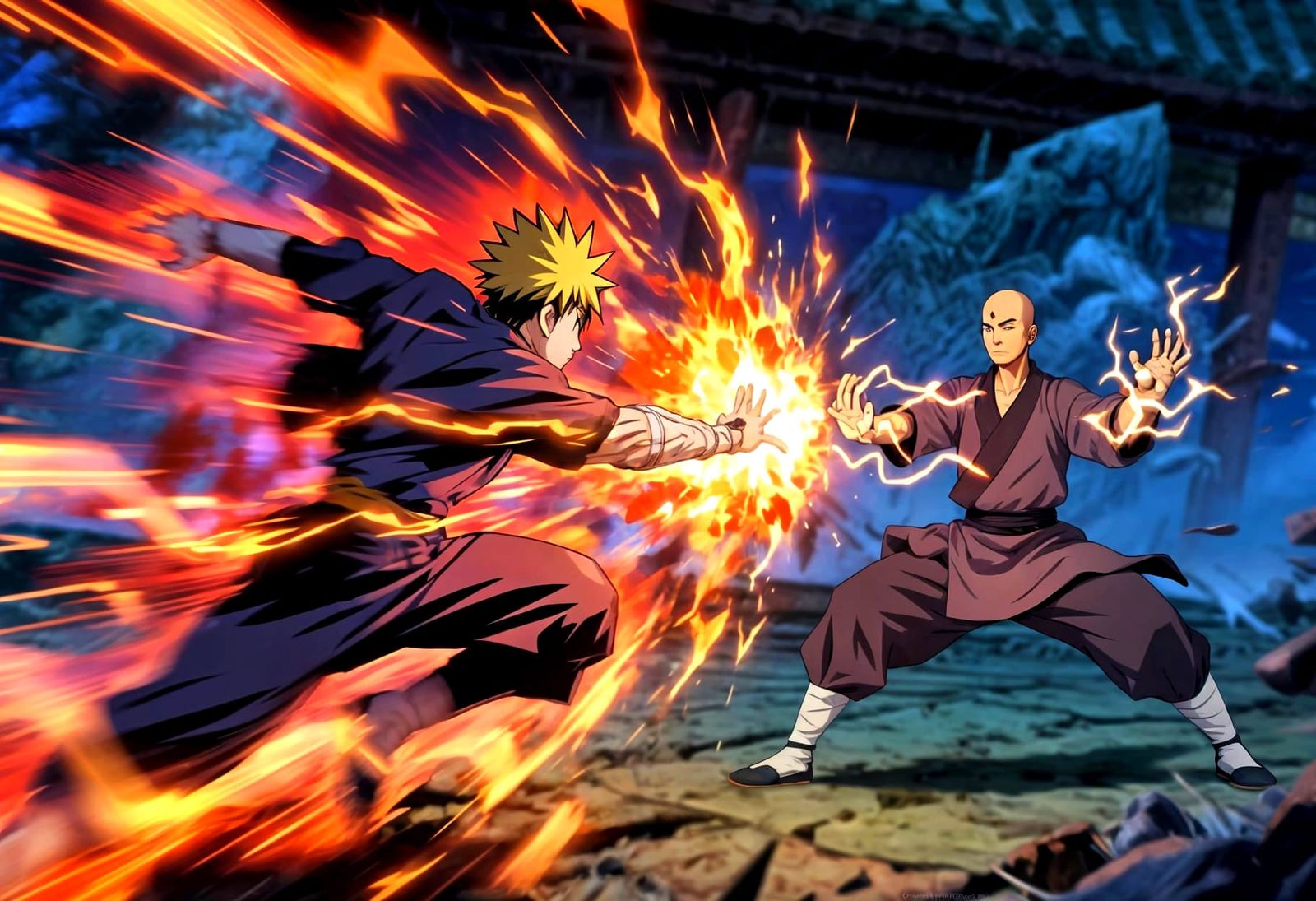 Anime Battle: Speed vs. Tai Chi Power