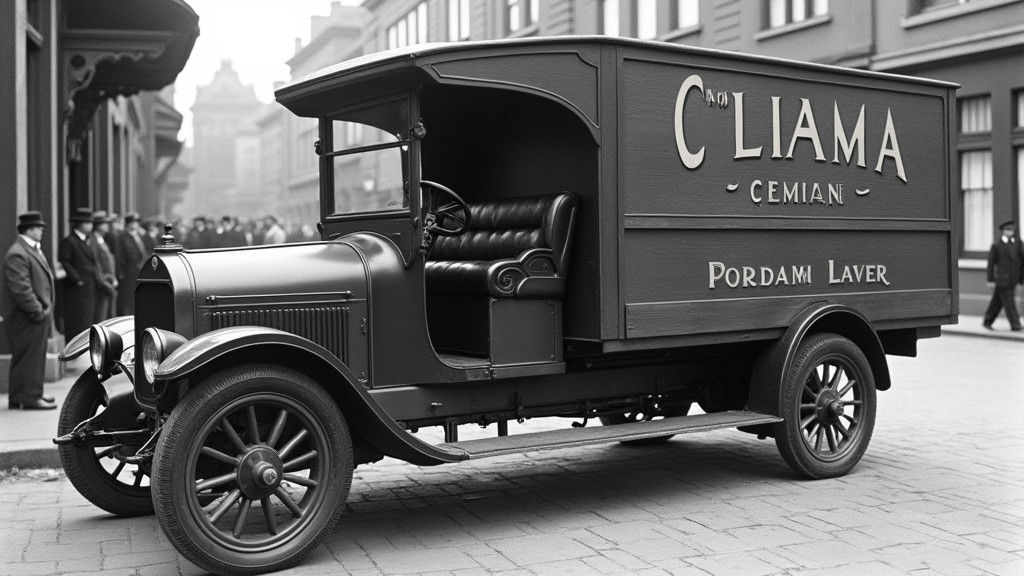 Vintage 1920s Removal Van
