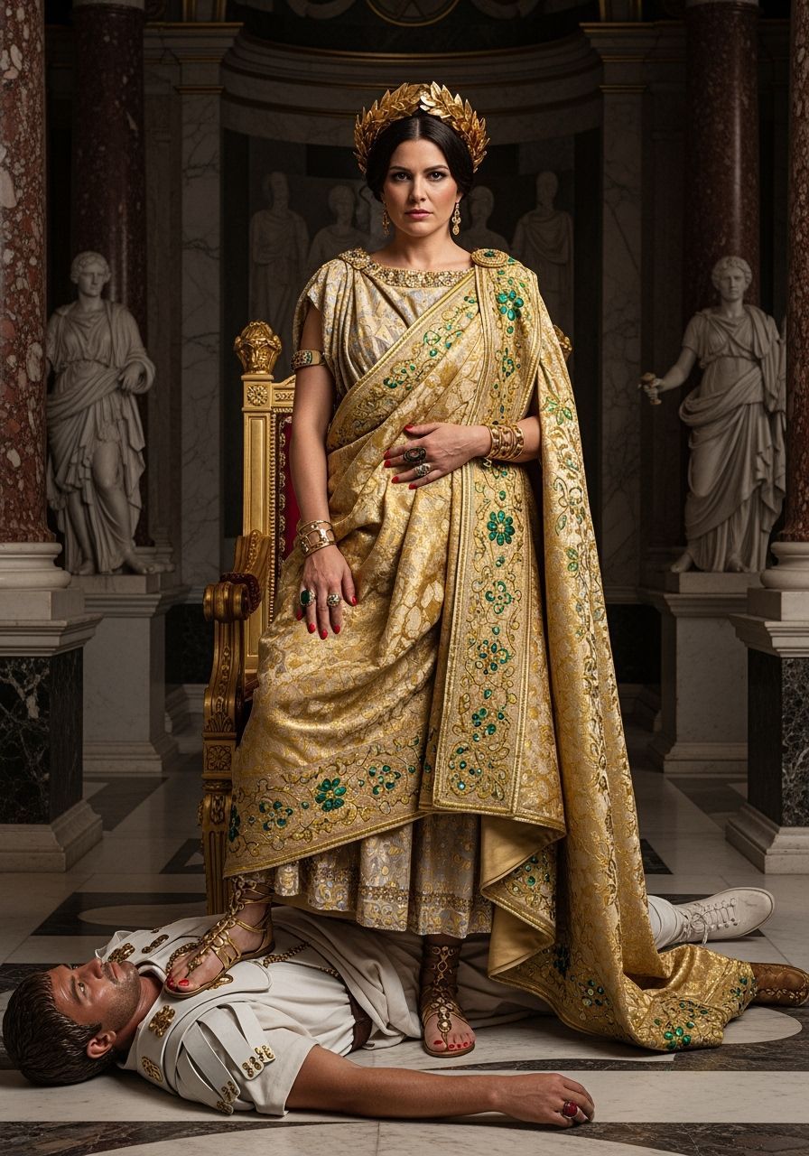 Roman Empress Tramples Senator in Imperial Palace