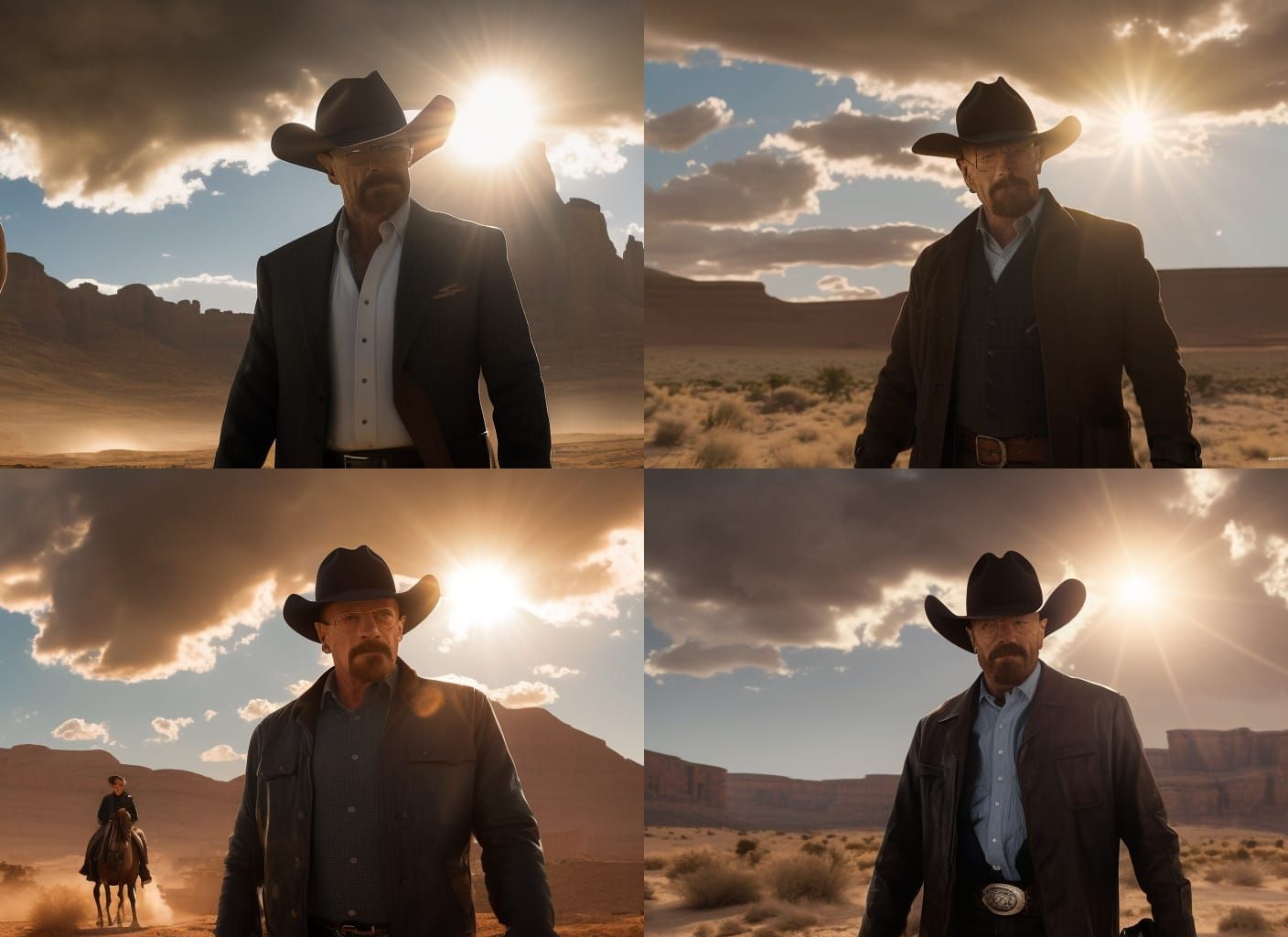 Heisenberg as Cowboy, Digital Art Portrait