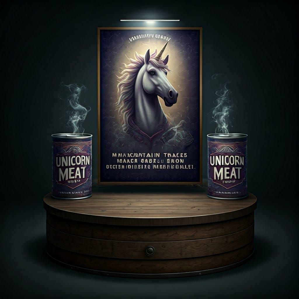 Unicorn Meat: A Fantasy Advertising Display