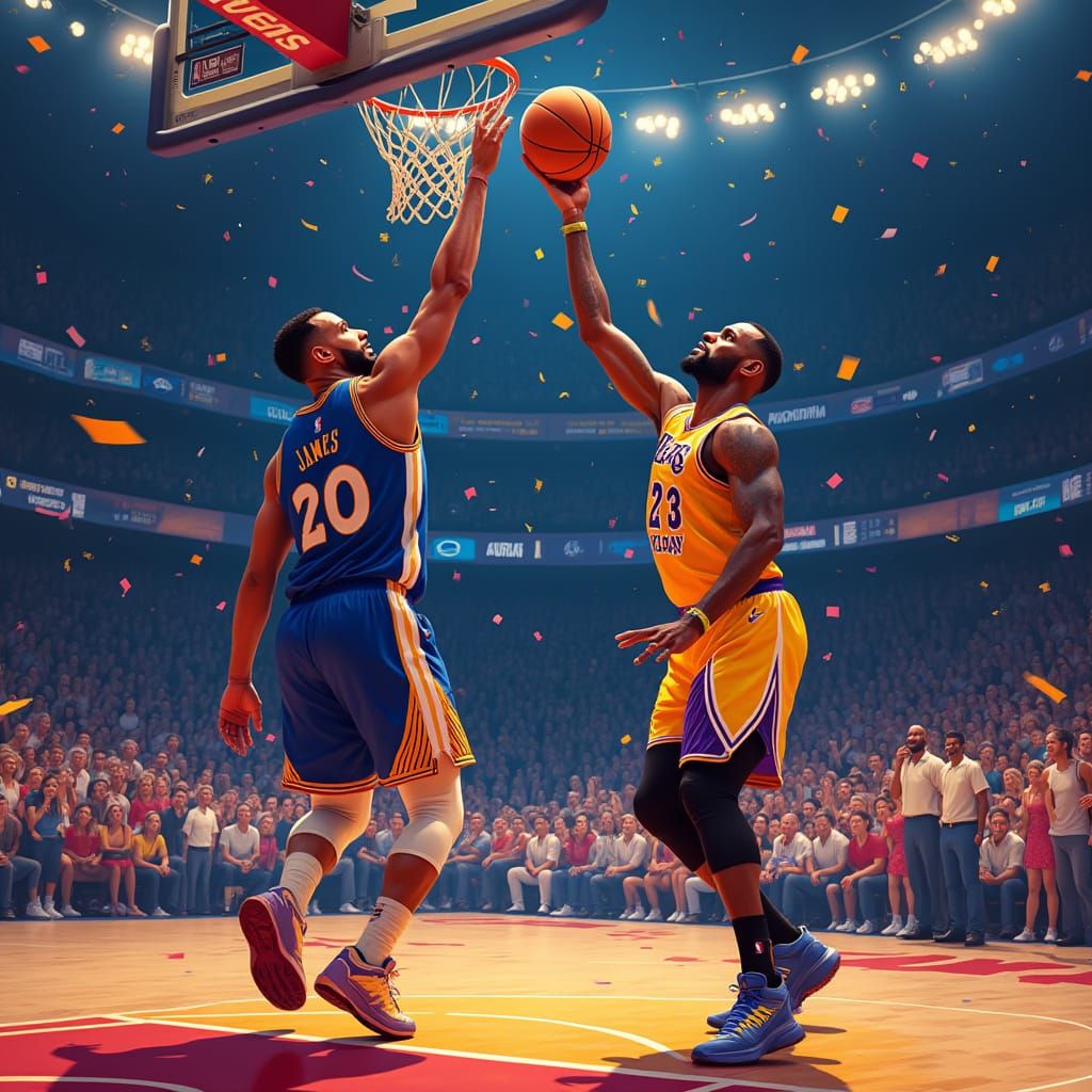 Stephen Curry's Epic Shot: A Digital Masterpiece