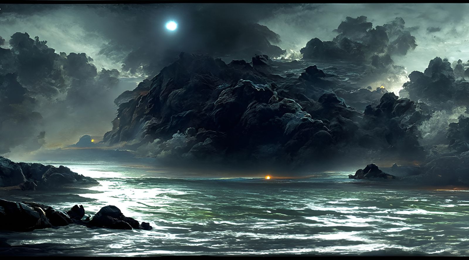 Midnight Sun Illuminates the Sea: Seascape Photography