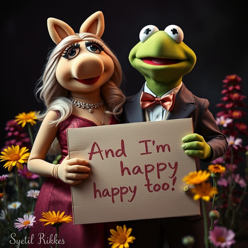 Muppet Couple in Dark Fantasy Setting