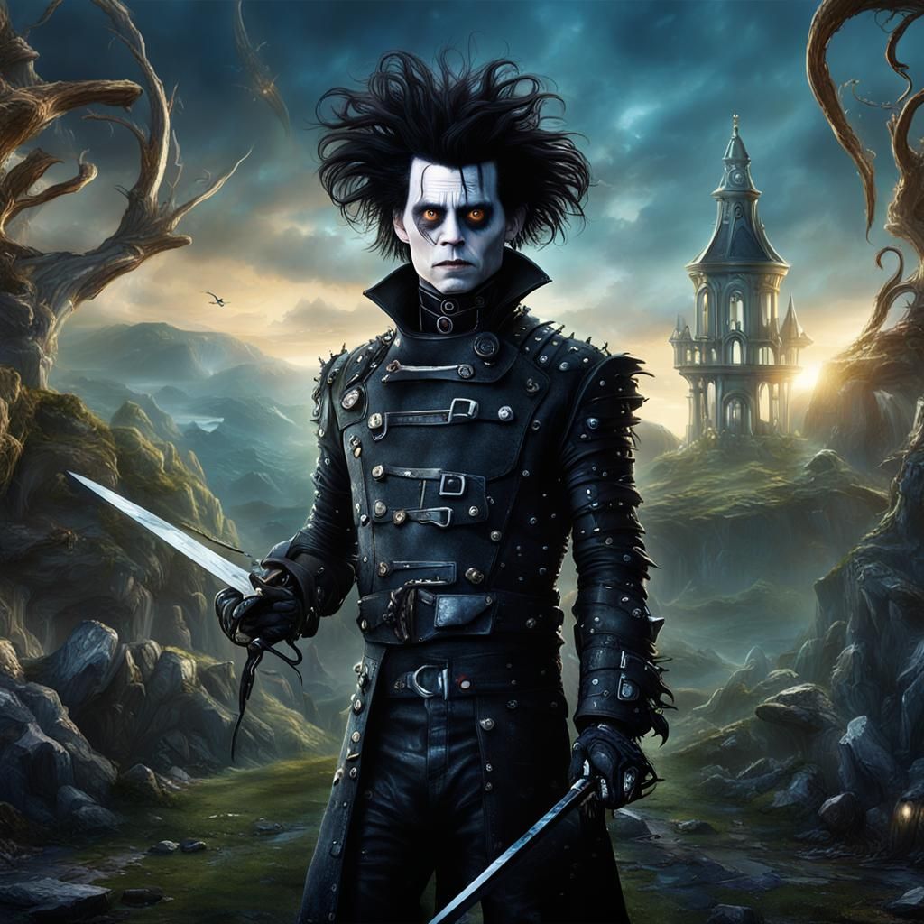 Edward Scissorhands Detailed Matte Painting