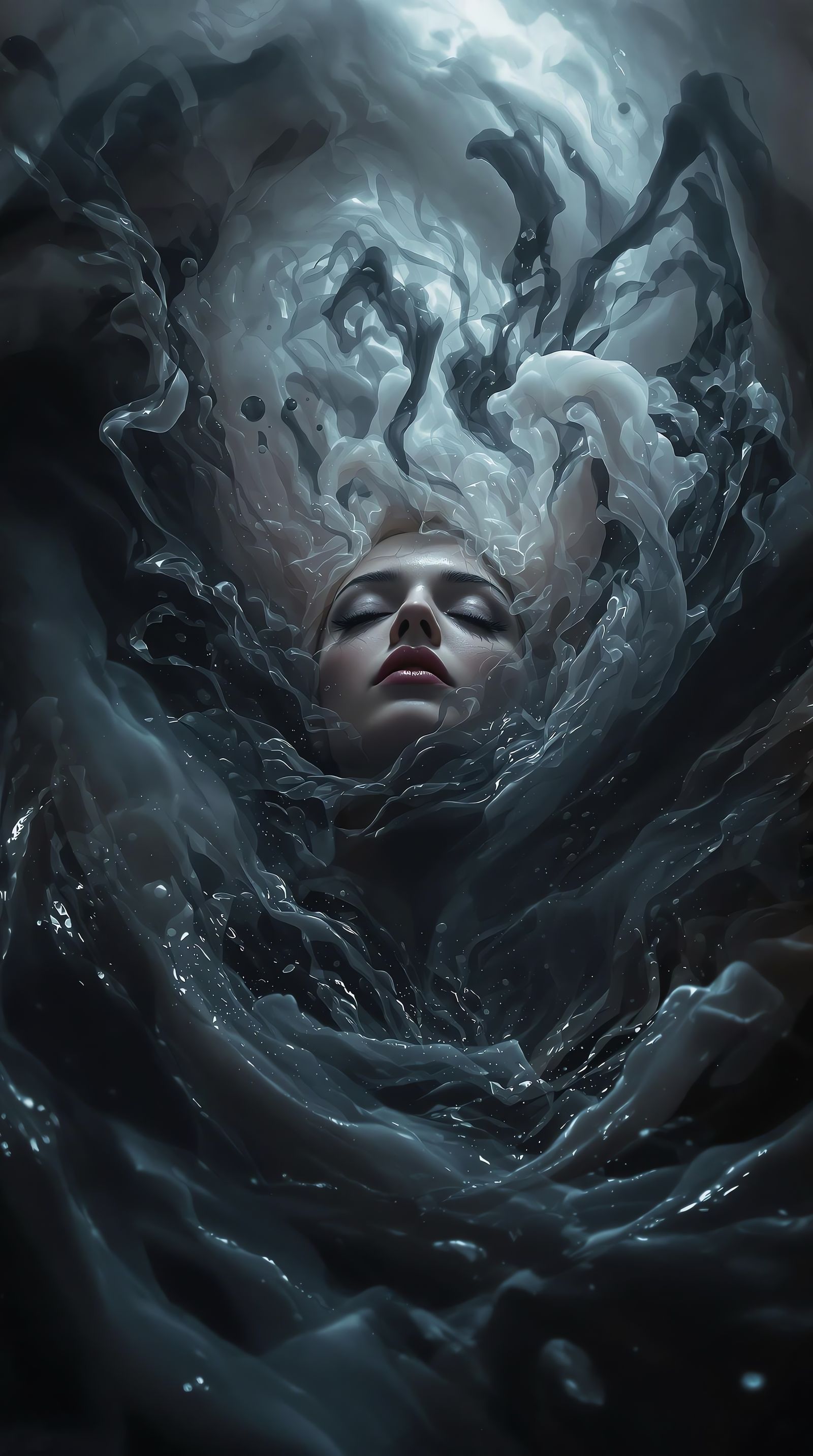 Surreal Cosmic Landscape in Hyperrealistic Style