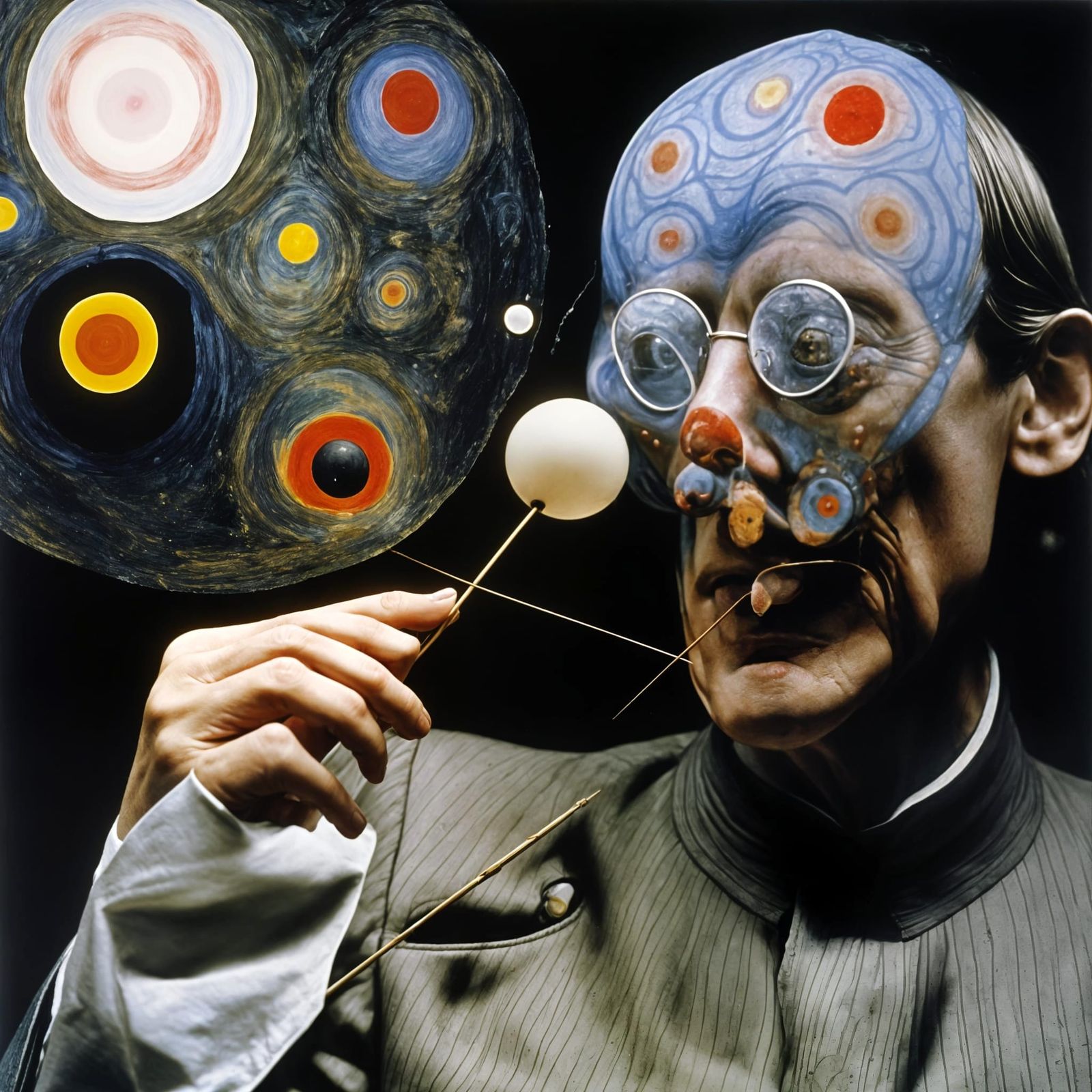 Paintings Party in Hyperrealism Style