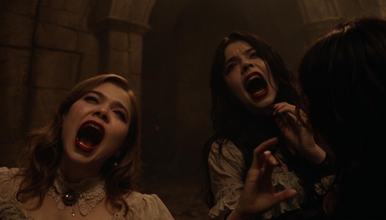 Miranda Cosgrove and Jennette McCurdy as Gothic Vampires