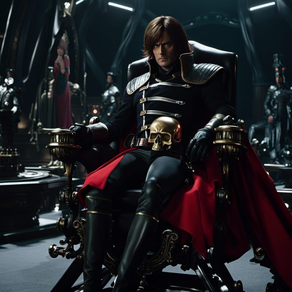 Captain Harlock in Intricately Detailed 3D Render