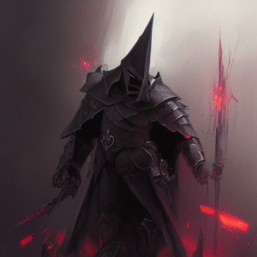 Sinister Evil Knight Inspired by Rutkowski