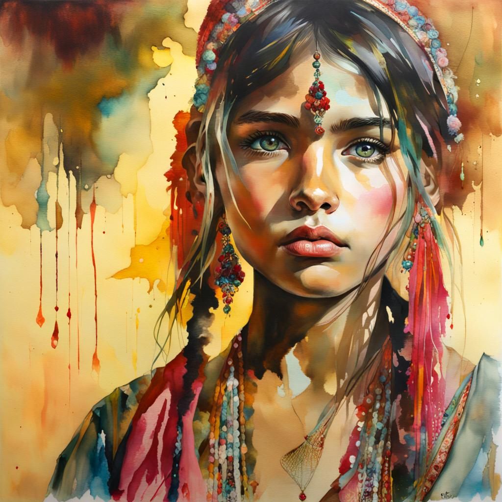 Portrait in Watercolor