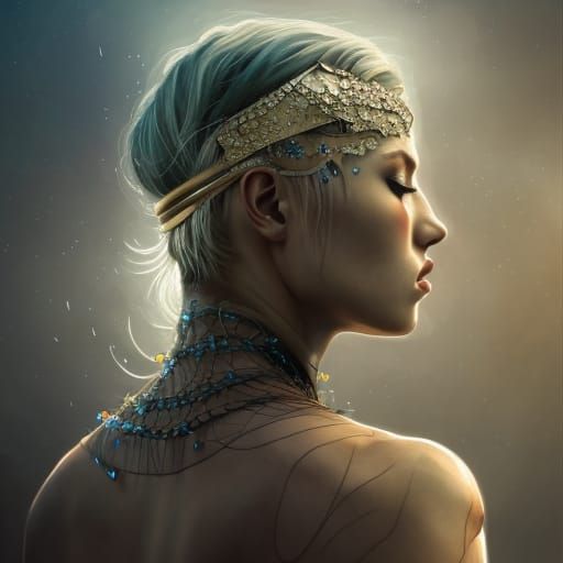 Nightmare Headband: Detailed Watercolor Art