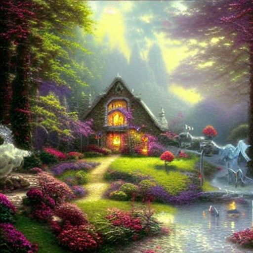 Ethereal Silver Fantasy in Hyperdetailed Mist