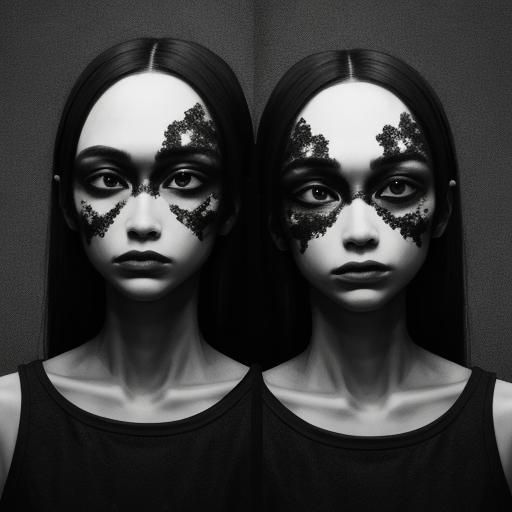 Abstract Concept of Duality Realized by AI