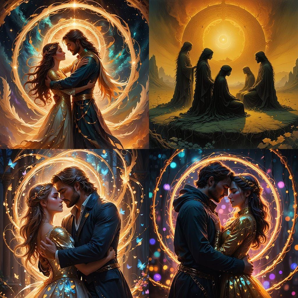 Glowing Goddesses of Celestial Completion