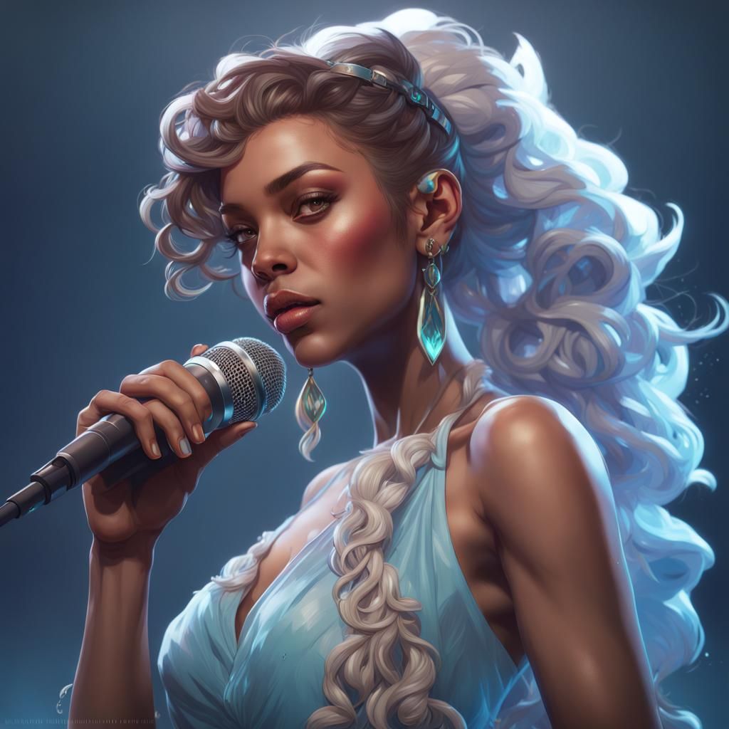 Ice Spice Portrait in Hyperrealistic Style