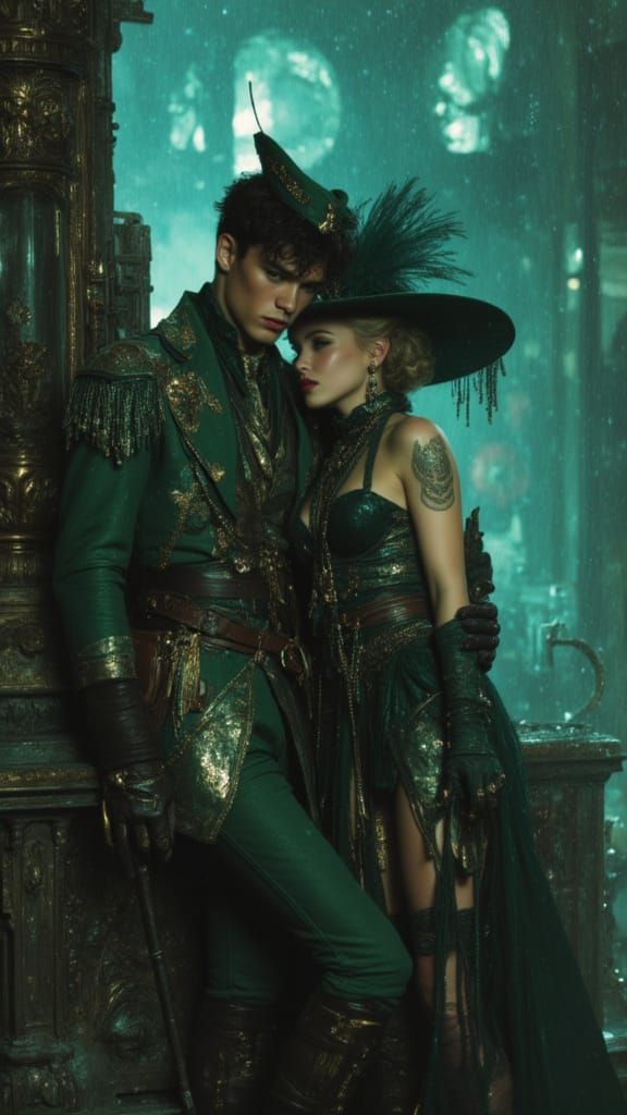 Peter Pan in Geo Nouveau Style