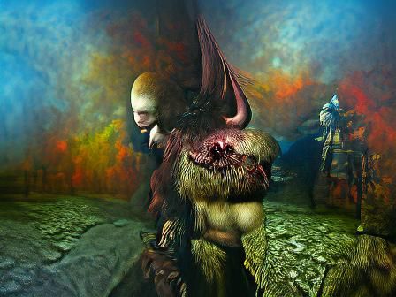 Gothic Underworld Scene in Photorealistic Detail